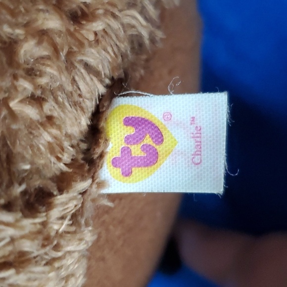 TY Beanie Ballz Charlie Baboon Monkey Plush Round Ball Stuffed Animal Toy - Picture 7 of 9